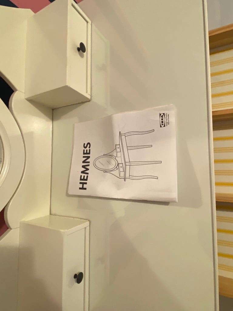 White dressing table 