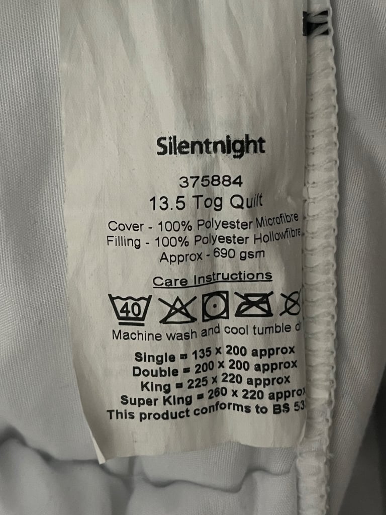 silentnight double duvet, bed cover bundle 