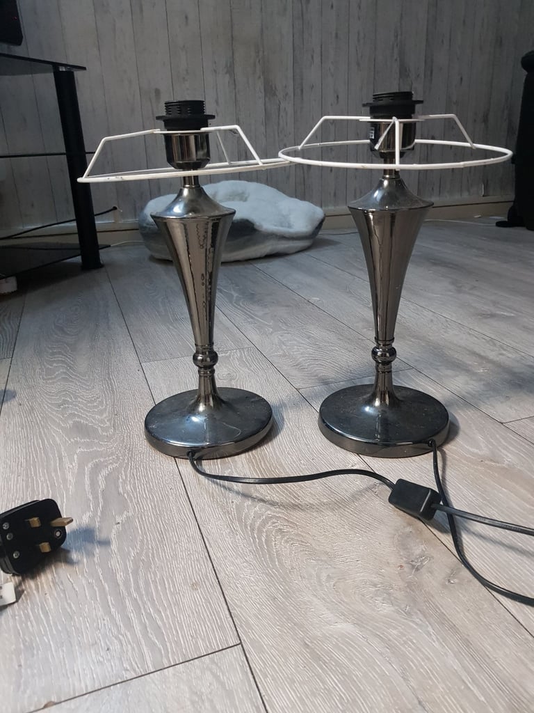 image for Pair of metal lamps 