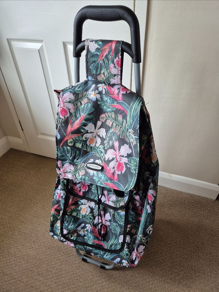 image for Rocklanks London ARIANA Shopping Trolley - floral design, in excellent condition