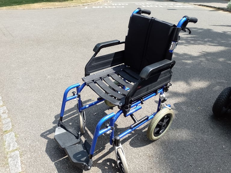 image for almost new lightweight folding wheelchair