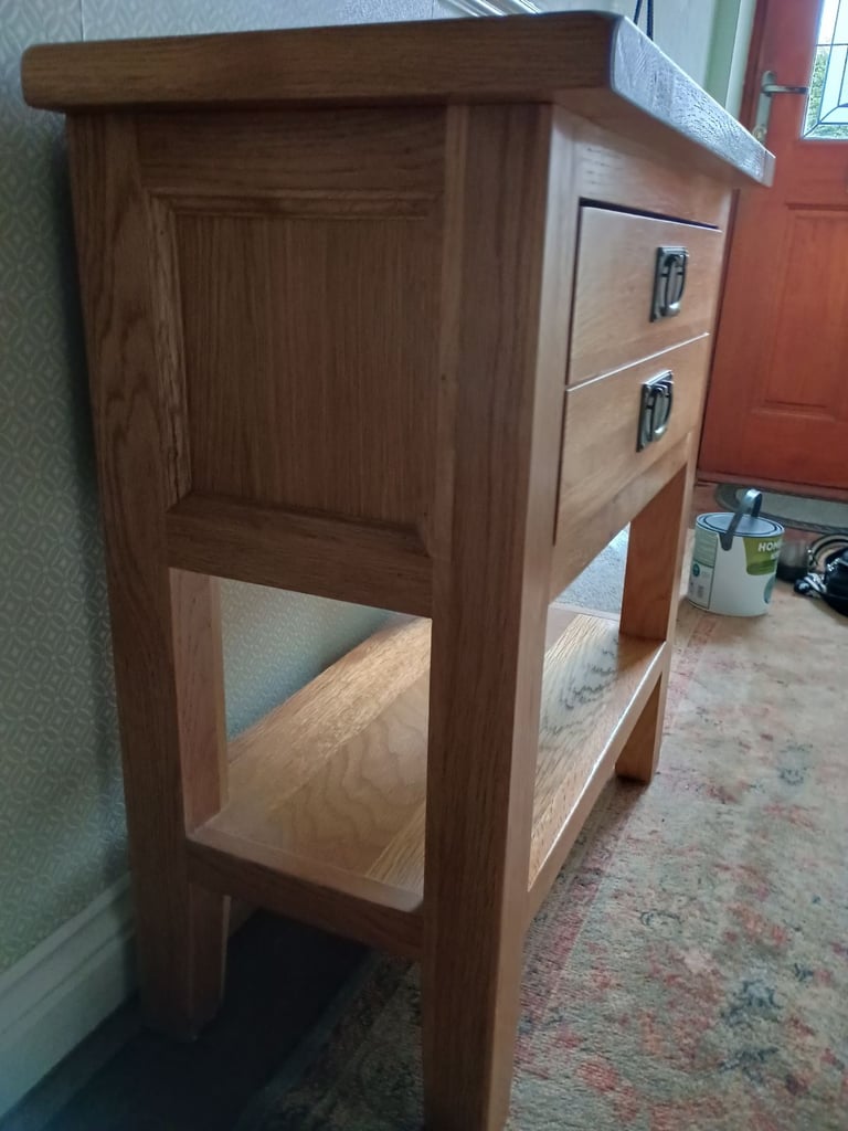 Console Table light Oak