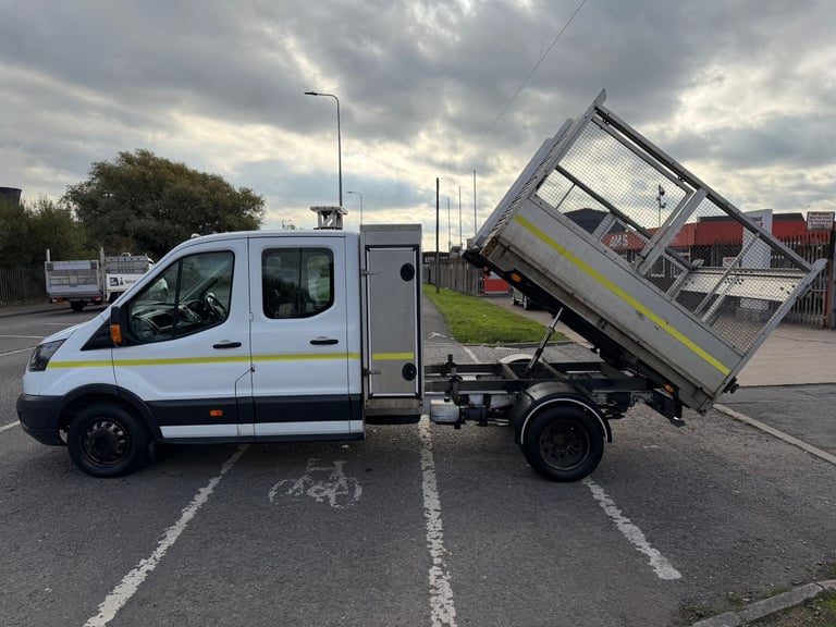 2018 Ford Transit Crew cab caged tipper ex council 1 owner new wetbelt  CHASSIS CAB Diesel Manual