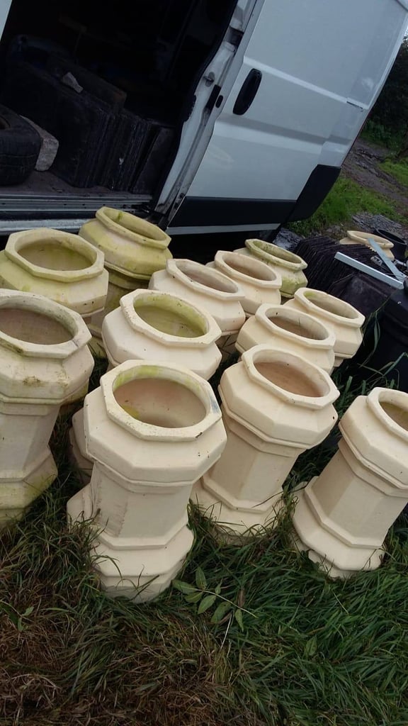 ARMOY bangor blue slates chimney pots floor ridge roof tiles reclaimed