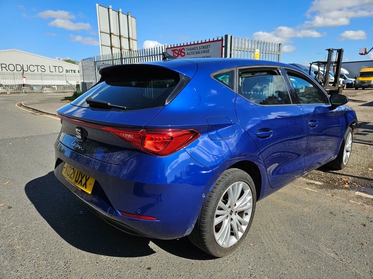 2021 21  SEAT LEON 1.0 TSI EVO SE Dynamic 5dr Blue Damaged Salvage