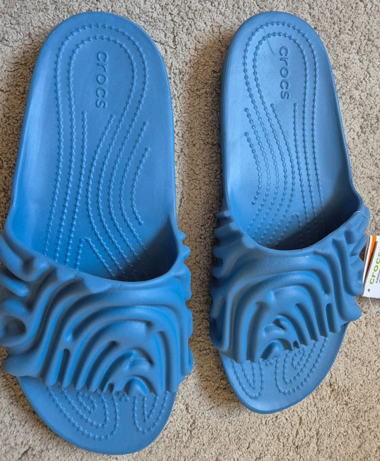 image for New Mens CROCS Bembury Pollex slides Blue UK 11 no box 