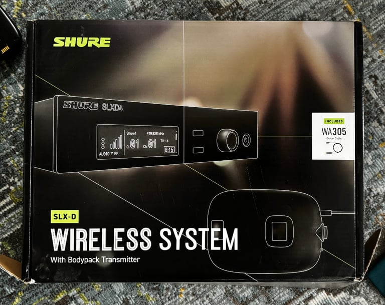 image for Shure guitar wireless system SLX D  REDUCED 