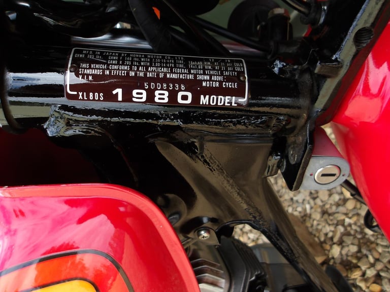 Honda XL80 S XL 80S 1980, Very Original & Extremely Rare, UK Registered 