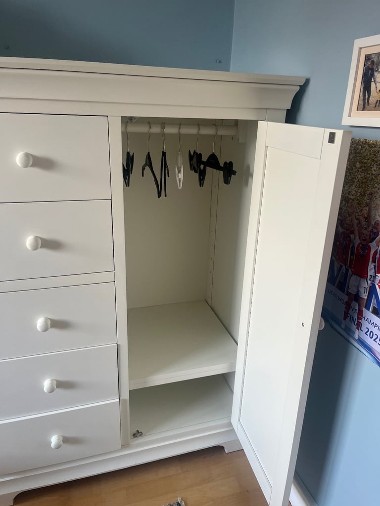 Cotswold CHANTILLY WARM WHITE Combination Wardrobe
