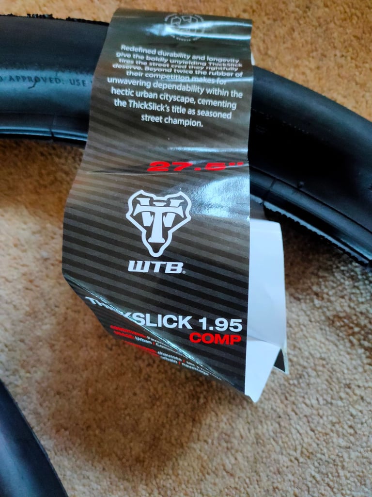 27.5x1.95. Brand New Pair Of WTB THICK SLICK COMP Tyres 