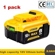 Dewalt 18V 8.0Ah slide BATTERY lithim XR Li-ion or 2 for 35