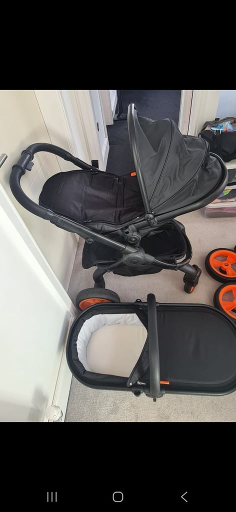 ICandy Peach 5th Anniversary Limited Edition Designer Collection (DC) pram Orange and Black