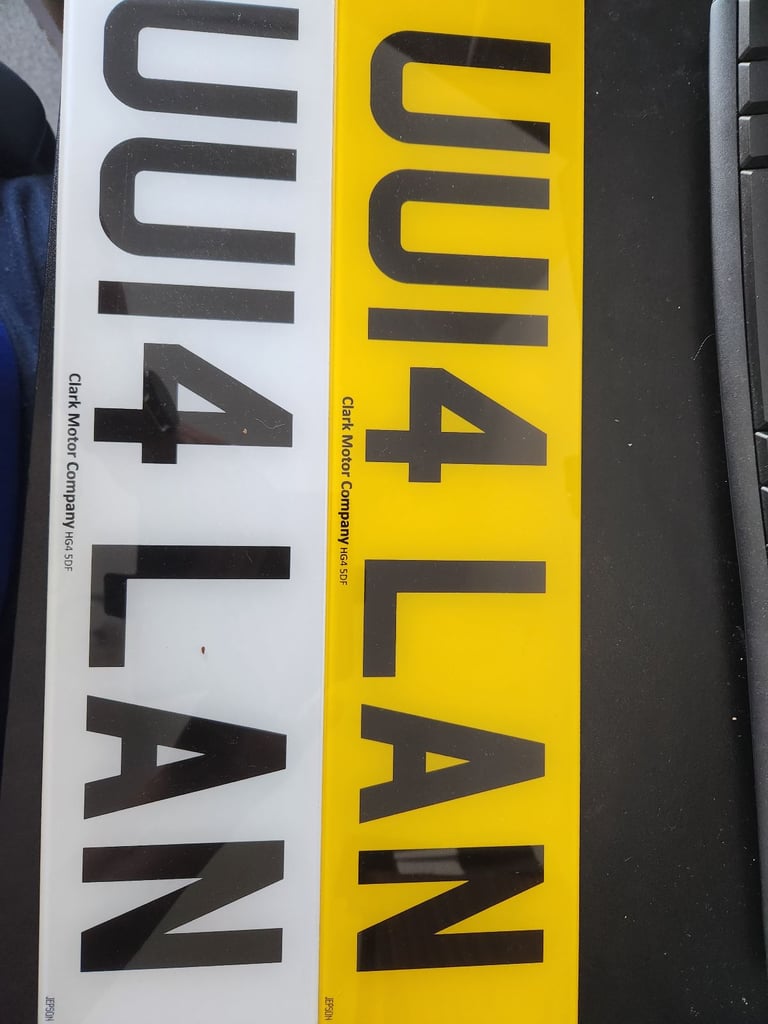 UU1 4LAN (Alan) number plate 