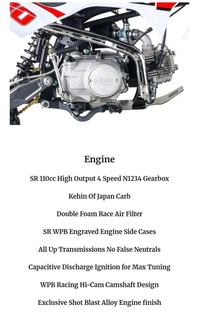 Welsh pit bike 110cc boyo manual 