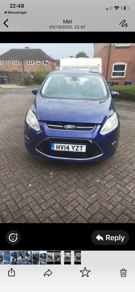 ford c max 2015 plate 1.6 tdci £1495
