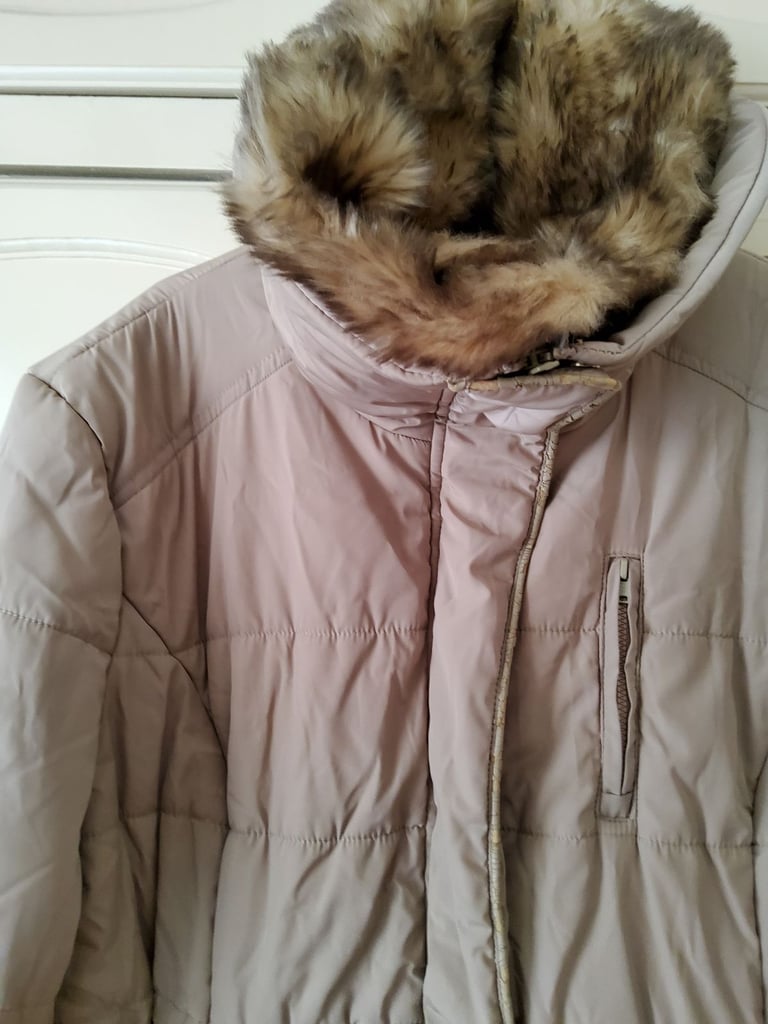  Coat Size 20 Detachable Faux Fur Collar 'Dorothy Perkins '