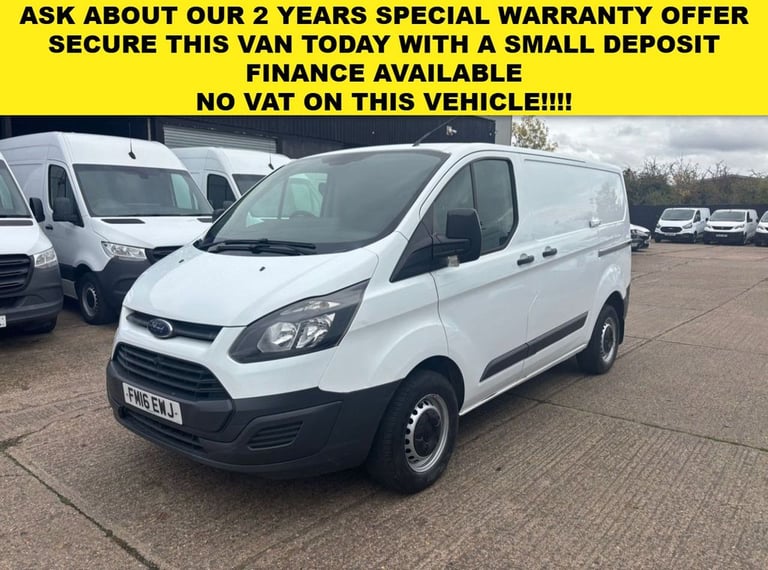 2016 16 FORD TRANSIT CUSTOM 2.2 TDCI 290 L1 H1 SWB LOW ROOF 100BHP. 1 PREVIOUS O