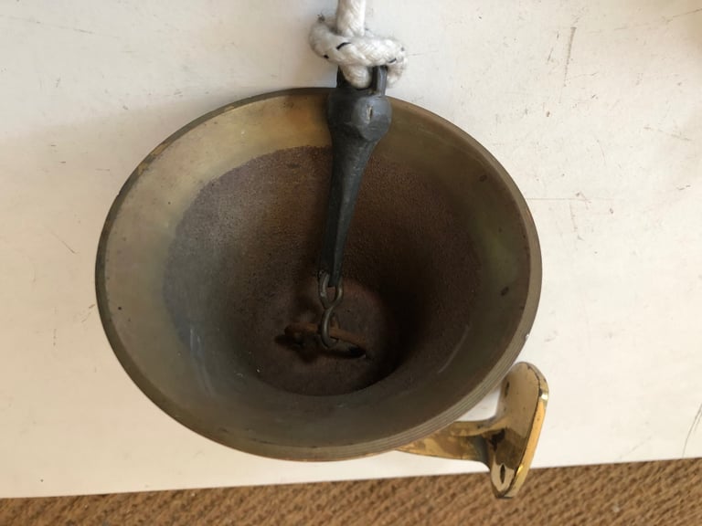 Nautical brass bell 5 inch diameter.