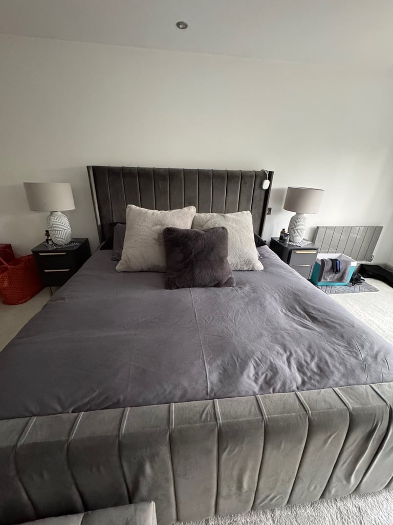 image for Super king bed and mattress 