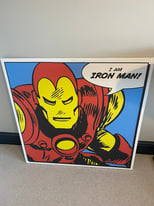 Iron man canvas 1m x 1m