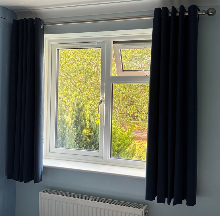 image for Blue Curtains & Rail