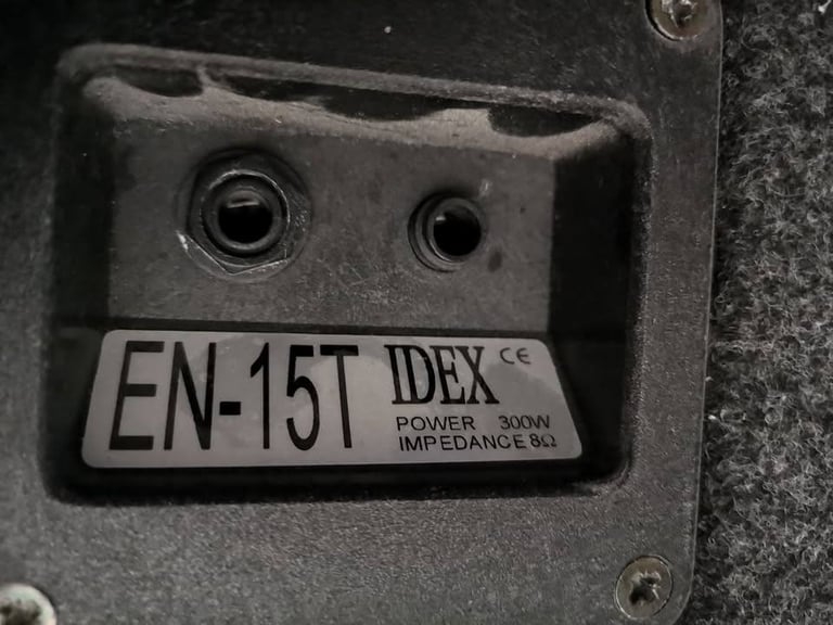 IDEX EN-15T Pair Passive monitor speakers,spares repair Parcelforce delivery 20gbp delivery