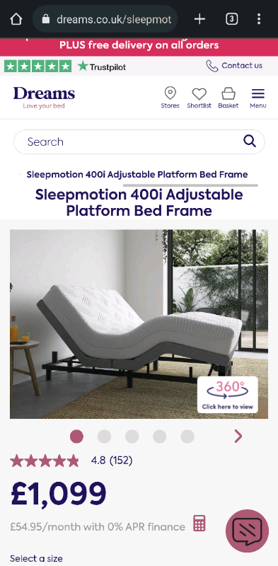 Like new Adjustable sleep motion double Bed And sealy mattress 