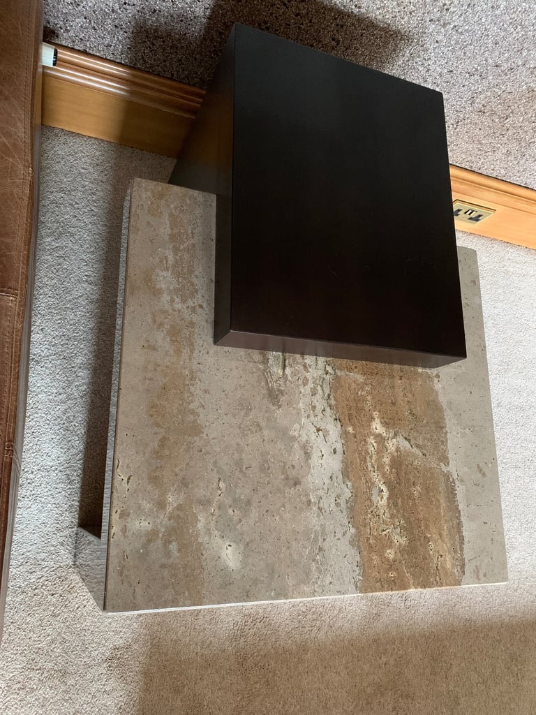 Coffee Tables - Large Stone - 2 x matching side tables & 1 x centre table by Stone International