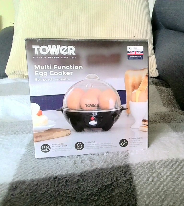 image for MUST GO OR GOES IN THE BIN - MULTI FUNCTION EGG BOILER NEW BOXED