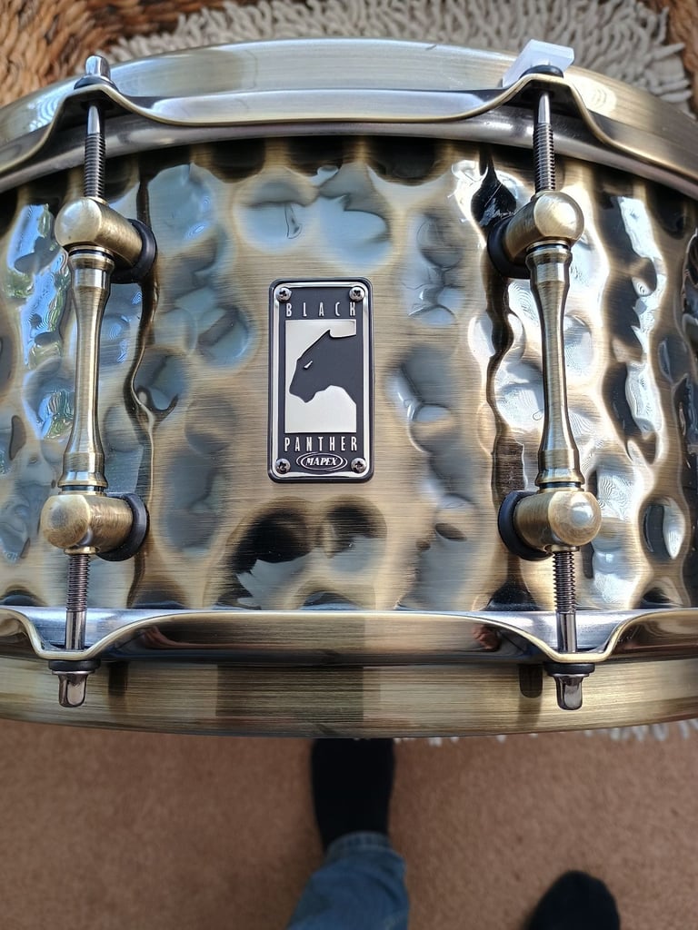 Snare Drum Brass Black Panther The Sledge Hammer 14 x 6.5 Superb quality 