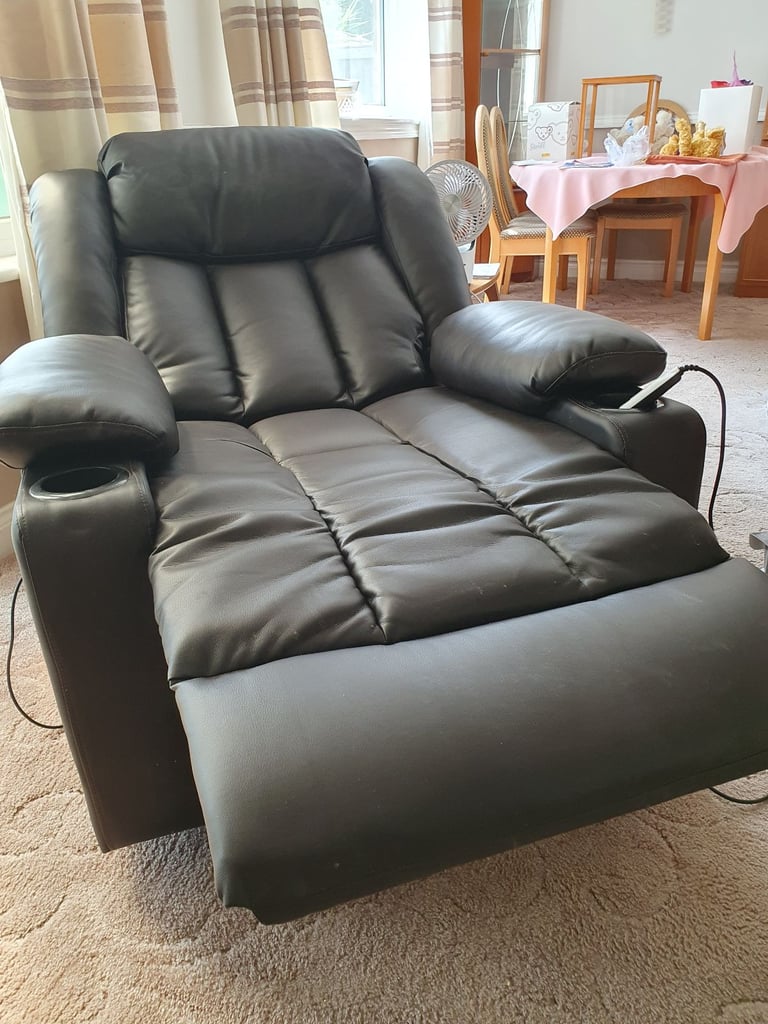 Black reclining chair