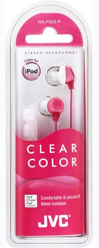 image for Brand New Sealed JVC HA-FX22 In-Ear only Headphones - Pink
