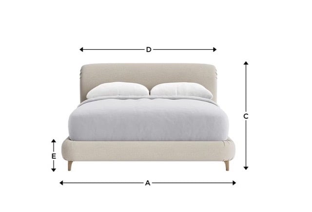 Beautiful Upholstered Double Bed