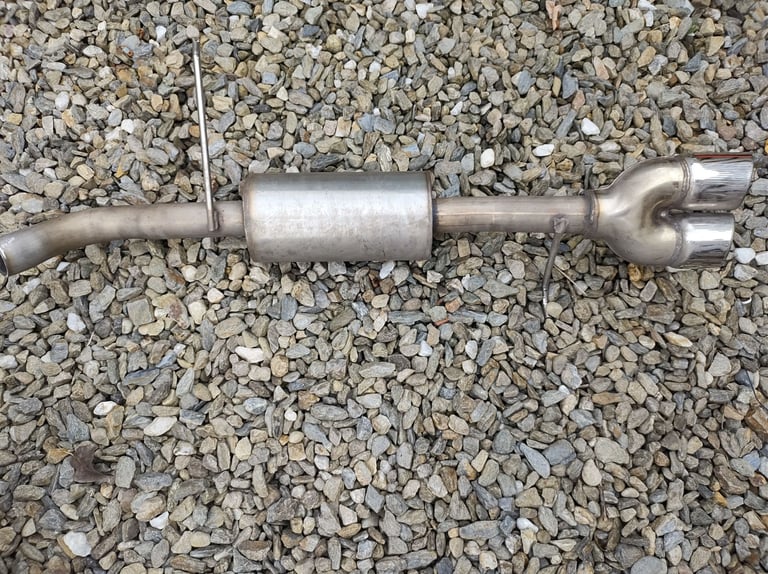 Ford fiesta mk7 exhaust back box twin pipe