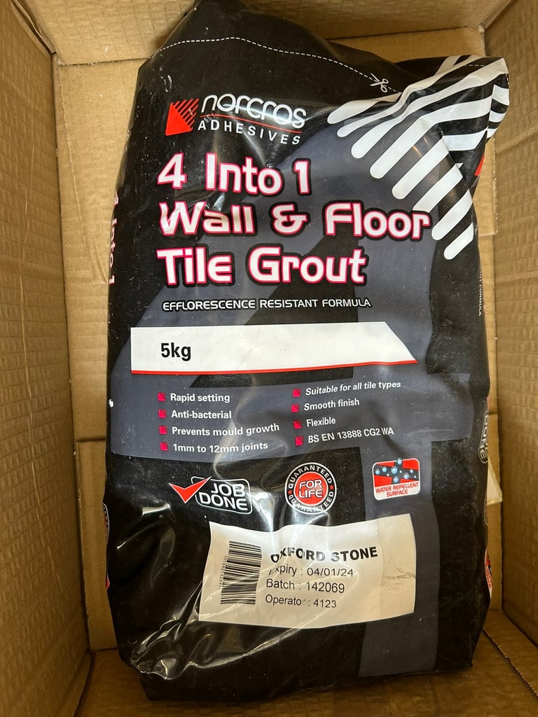 FREE - Norcross Adhesives 4 into 1 Tile Grout - Oxford Stone