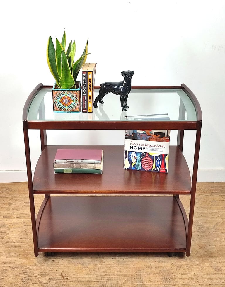 image for Vintage Retro Meredew Drinks Serving Trolley Mid Century Danish Style Del Avail