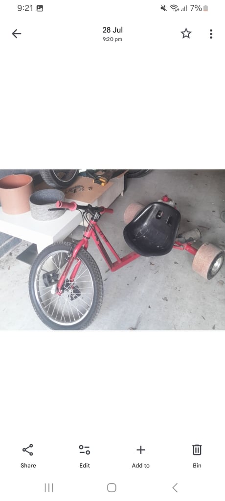 Drift trike pedal and  petrol 50cc for swap 