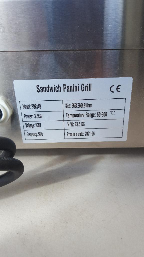Commercial Double Large Panini Toastie, Baguette press Grill machine