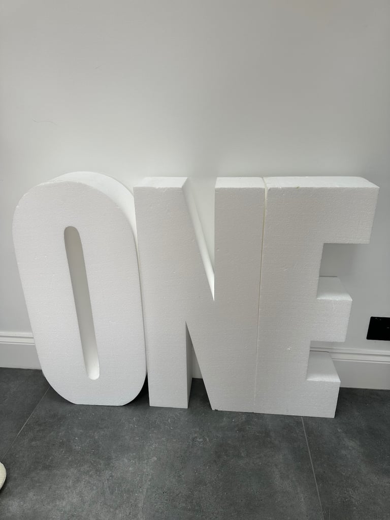 ONE floor sign - babys 1st birthday 