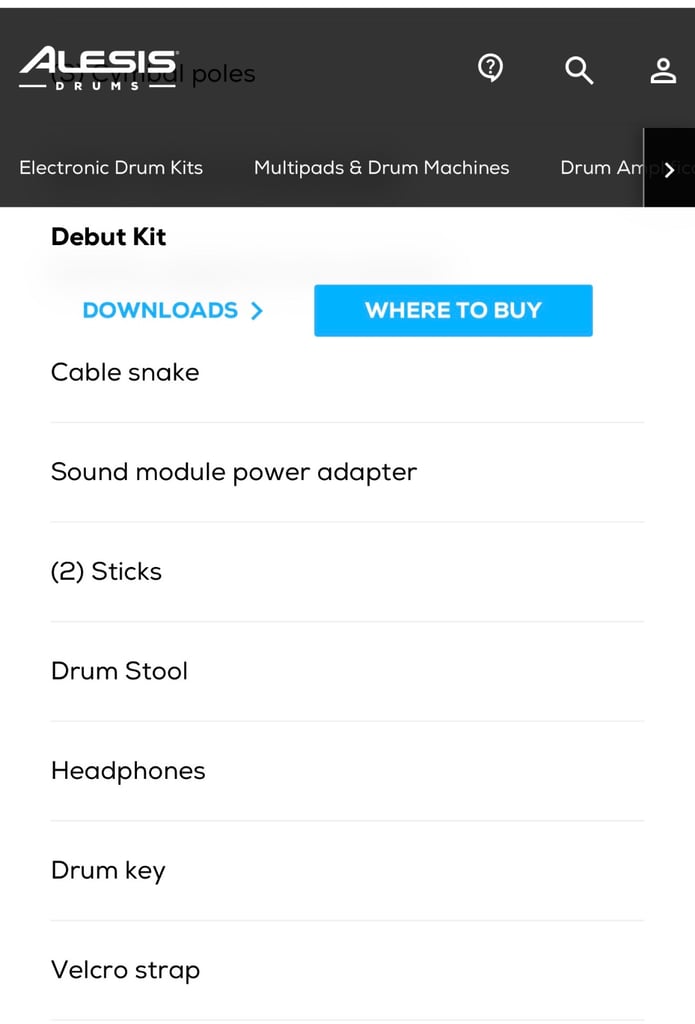 Alesis Debut Kit - Electric Drum kit - kids