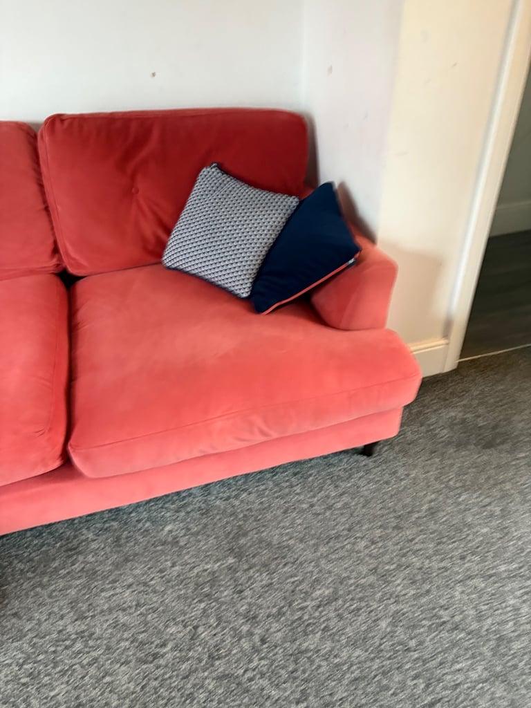 Corner sofa and footstool 