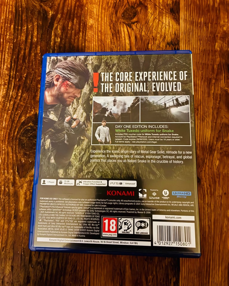 Metal Gear Solid Delta Snake Eater D1 Ed PS5