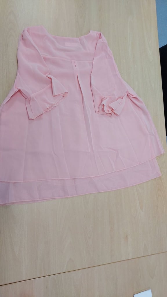 image for Pink women half sleeve shirt-XL size-W2