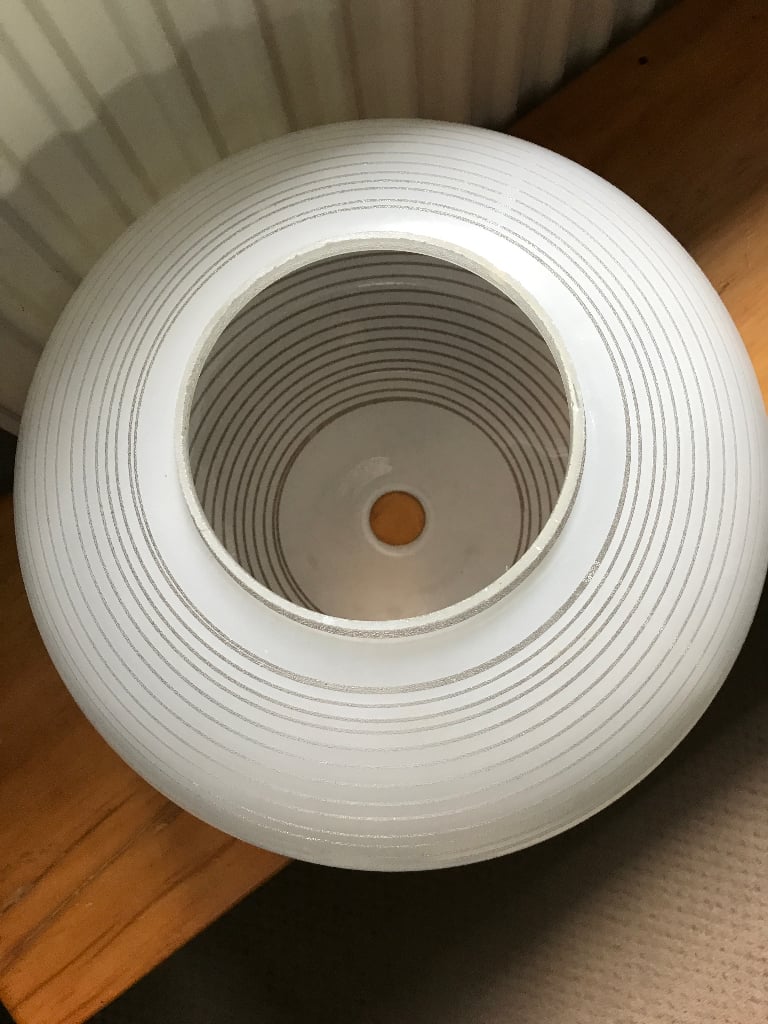 Large Vintage Glass Lampshade