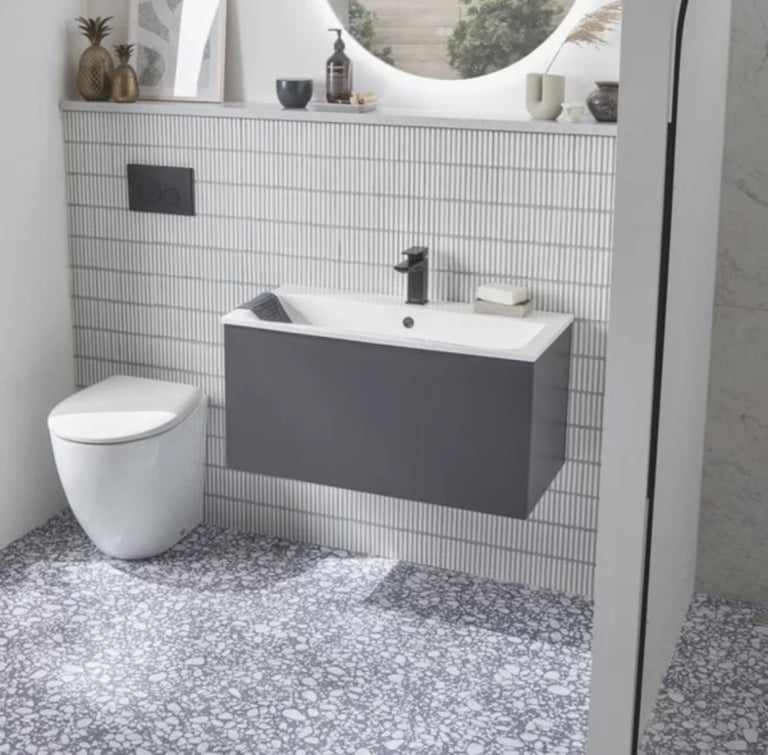 image for Bathroom Vanity unit wall hung 800 wide