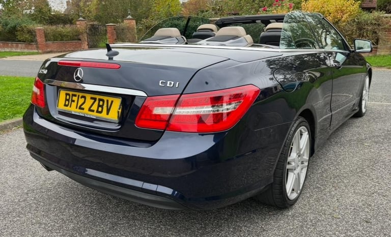 2012 MERCEDES-BENZ E250 CDi SPORT AUTO CONVERTIBLE FULL MOT JUST SERVICED LOVELY