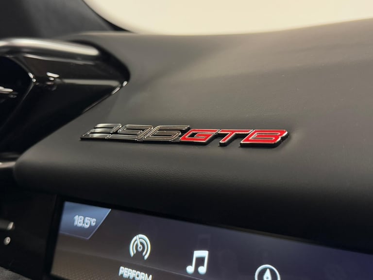 Ferrari 296 GTB 3.0T V6 7.45kWh Coupe 2dr Petrol Plug-in Hybrid F1 DCT Euro 6 (s/s) (830 ps Petr...