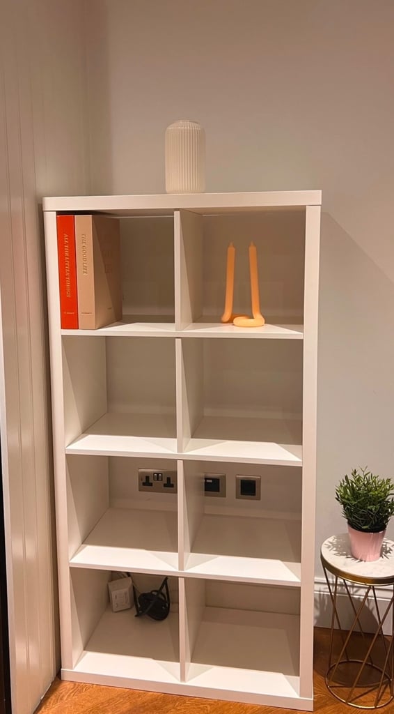 IKEA KALLAX 8-Cube Shelf Unit – White – Excellent Condition – £30 (£25 if collected promptly)