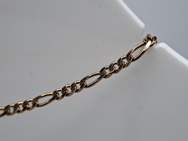 Pre-Owned 9ct Yellow Gold Figaro Chain