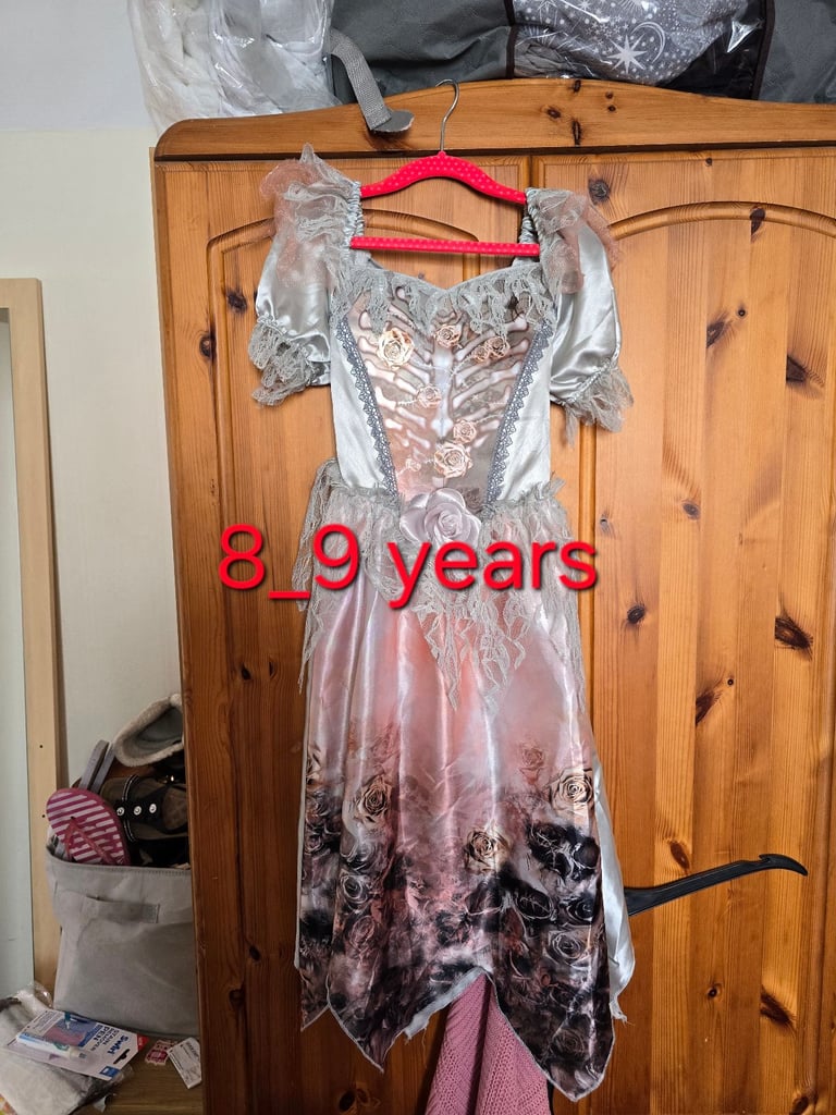 image for Girls Halloween scream dress size 8-9 years